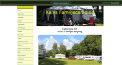 Desktop Screenshot of kalvscamping.se